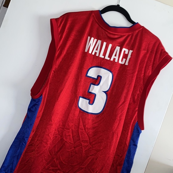 Pistons Jersey 2xl Wallace #3 - Picture 5 of 5